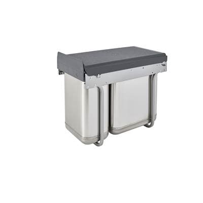 Rev-a-shelf Stainless Steel Undersink Double Waste Container