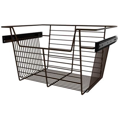 Rev-a-shelf 18'' W Closet Basket for Custom Closet Systems - Bronze by Rev-A-Shelf