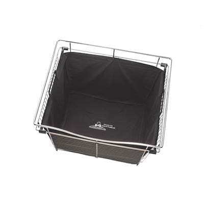 Rev-a-shelf Cloth Hamper Bag Insert for Rev-a-shelf Closet Baskets - Black