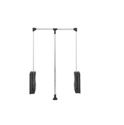 Rev-a-shelf Adjustable Pull Down Closet Rod for Custom Closet Systems - Chrome