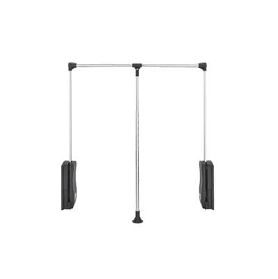 Rev-a-shelf Adjustable Pull Down Closet Rod for Custom Closet Systems - Chrome by Rev-A-Shelf