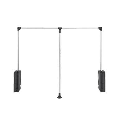 Rev-a-shelf Adjustable Pull Down Closet Rod for Custom Closet Systems - Chrome