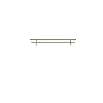 Rev-a-shelf Closet Shoe Rail for Custom Closet Systems (10 Pack) - Satin Nickel by Rev-A-Shelf