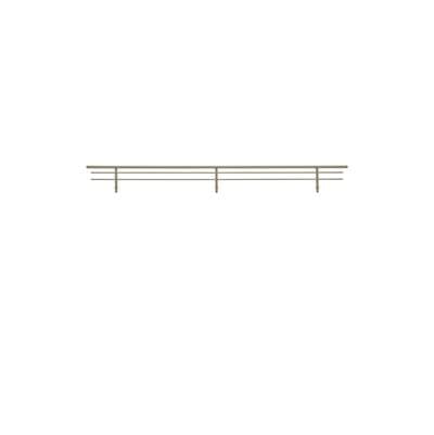 Rev-a-shelf Closet Shoe Rail for Custom Closet Systems (10 Pack) - Satin Nickel by Rev-A-Shelf