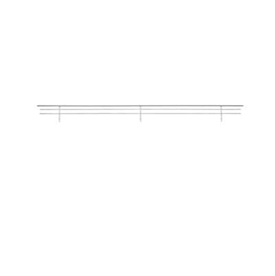 Rev-a-shelf Closet Shoe Rail for Custom Closet Systems (10 Pack) - Chrome by Rev-A-Shelf