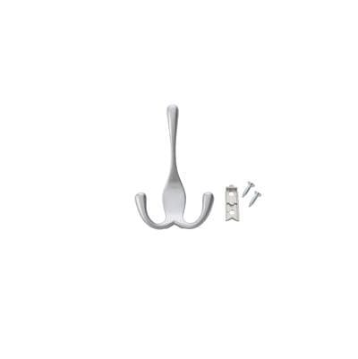 Rev-a-shelf 3-Way Decorative Wall/closet Panel Hook - Satin Chrome
