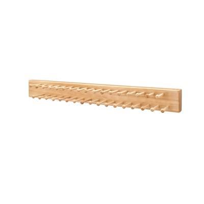 20 in Natural Side mount Tie Rack