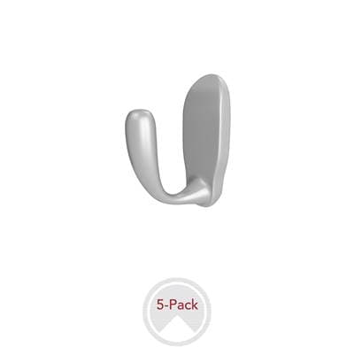Rev-a-shelf Decorative Wall/closet Panel Hook (5 Pack) - Silver by Rev-A-Shelf