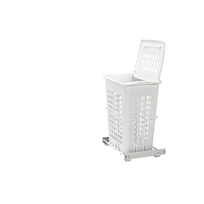 Rev-a-shelf Polymer Pull Out Hamper for Vanity/closet Applications - White