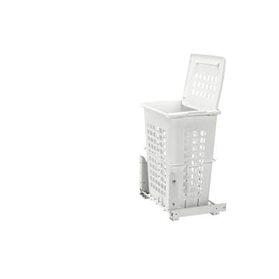 Rev-a-shelf Polymer Pull Out Hamper for Vanity/closet Applications - White