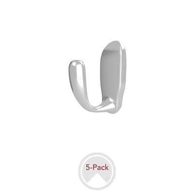 Rev-a-shelf Decorative Wall/closet Panel Hook (5 Pack) - Silver by Rev-A-Shelf