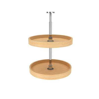 Rev-a-shelf Banded Wood Full Circle 2-Shelf Lazy Susans for Corner Wall Cabinets - Natural Maple by Rev-A-Shelf
