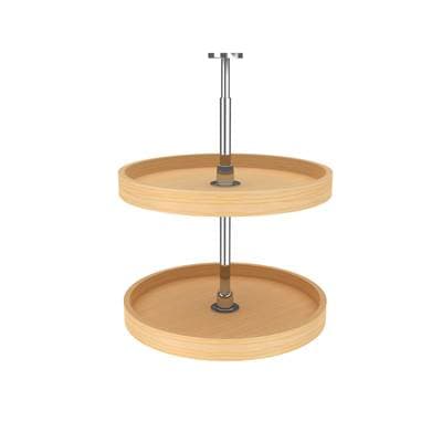 Rev-a-shelf Banded Wood Full Circle 2-Shelf Lazy Susans for Corner Wall Cabinets - Natural Maple by Rev-A-Shelf