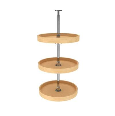 Rev-a-shelf Banded Wood Full Circle 3-Shelf Lazy Susans for 38'' H Corner Wall Cabinets - Natural... by Rev-A-Shelf
