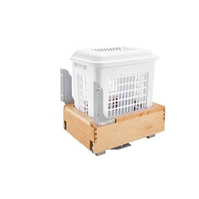 Rev-a-shelf Wood Vanity Bottom Mount Hamper W/soft Close/open - Maple
