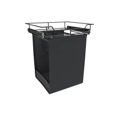 Rev-a-shelf Canvas Pull Out Hamper for Custom Closet Systems - Black