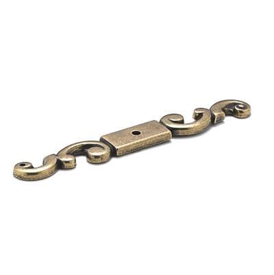 Richelieu America Traditional Metal Backplate for Knob - 284 - Burnished Brass by Richelieu America