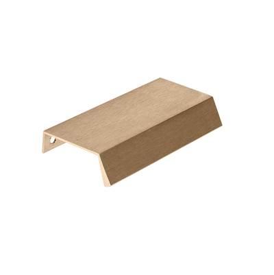 Contemporary Aluminum Edge Pull - 9595 - Brushed Champagne Bronze by Richelieu America