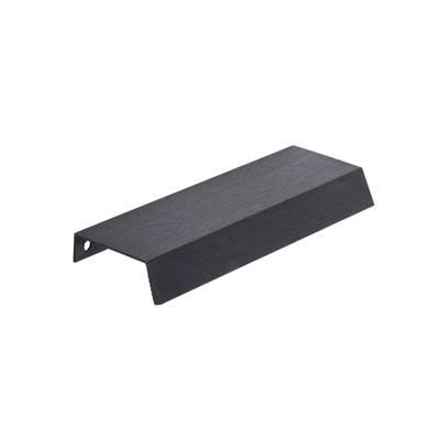 Contemporary Aluminum Edge Pull - 9595 - Brushed Black