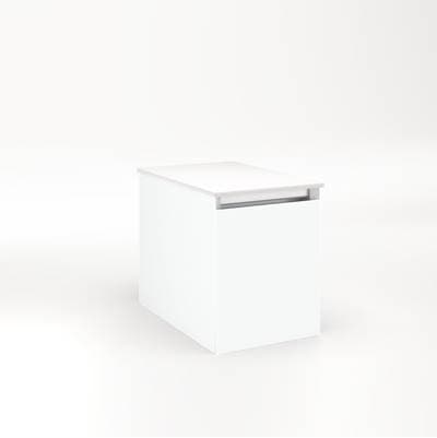 Robern Cartesian Vanity, 12'' X 15'' X 18'', Matte White, Full Drawer, No Night Light