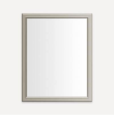 DC FRAMED WALL MIRROR, BM, 24X30 NICKEL