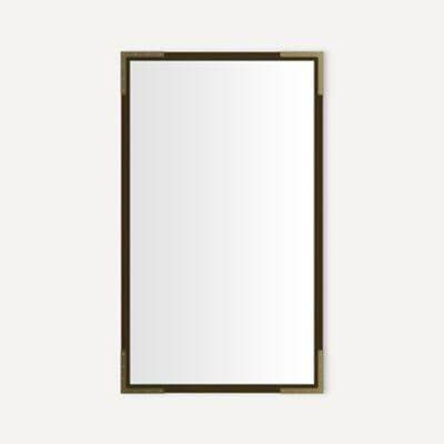 Robern Mirror, Industrial 2440, IN BRZ, AGD BRS - Aged Brass by Robern
