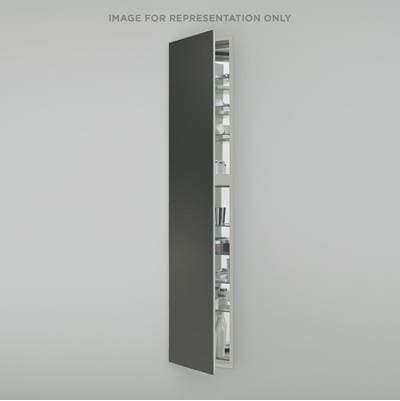Robern M Series Cabinet, 20'' X 70'' X 8'', Full Length, Matte Gray, Left Hinge, Non-electric