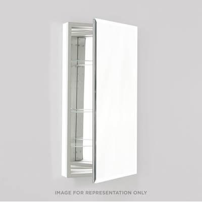 Robern PL Series Cabinet, 23-1/4'' X 39-3/8'' X 4'', Flat Top, Bevel Edge, Non-handed... by Robern