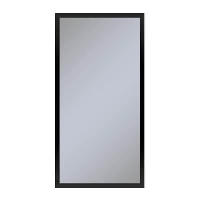 Robern Profiles Framed Cabinet, 16'' X 30'' X 4'', Matte Black, Non-electric, Reversible Hinge -...