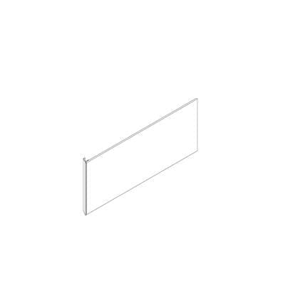 Robern Cartesian and Profiles Side Kit, 15'' H X 21'' D, Single Side Kit - Matte Black by Robern