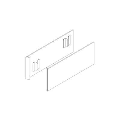 Robern Cartesian and Profiles Side Kit, 15'' H X 21'' D, Pair Side Kits - Matte White by Robern