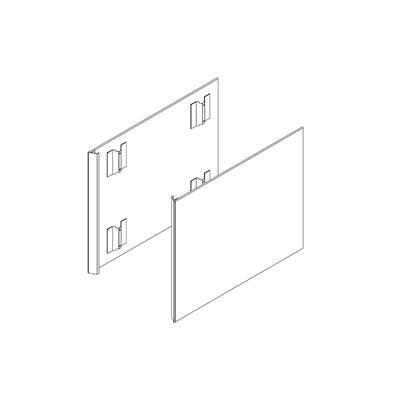 Cartesian and Profiles Side Kit, 30'' H x 18'' D, Pair Side Kits, Satin White