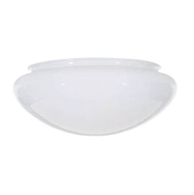Satco 10'' Mushroom Glass - White