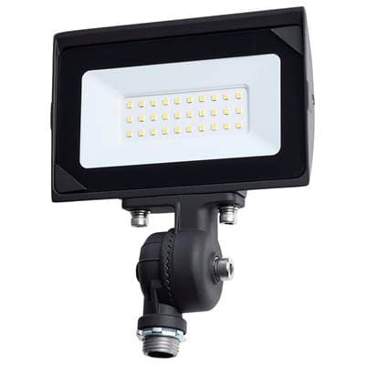 Satco 15 Watt LED DOB Tempered Glass Flood Light - 4000K CCT - Bronze Finish