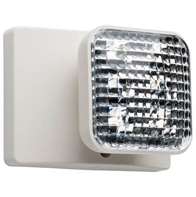 Satco Remote Emergency Light, Low-voltage Backup, Single Head - White
