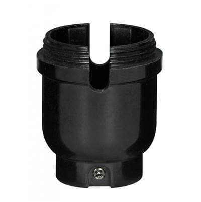 Satco 1/4 Ip Phenolic Cap with Ss for - Black by Satco