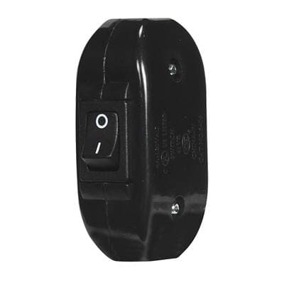 Satco Black Heavy Duty Feed Thru Sw