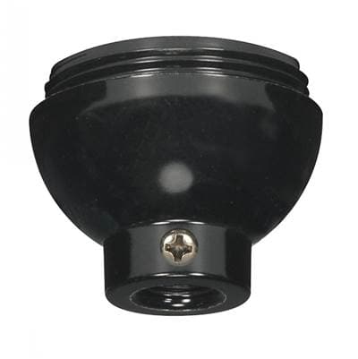 Satco 1/4 Ip Phenolic Cap W/ss - Black by Satco