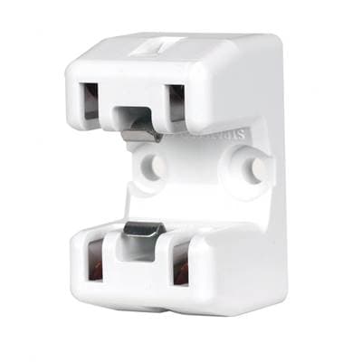 Satco 2Gx13 Socket Snap/screw Mount - White by Satco