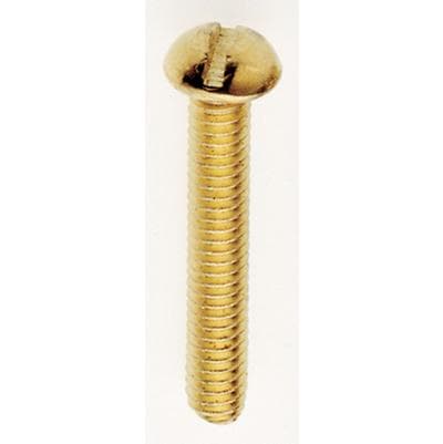 Satco 1'' Brass Plated 8/32 Rh Screw by Satco