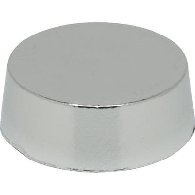 Satco 1'' Plain Lockup Cap V/c 1/8 Fe - Polished Chrome