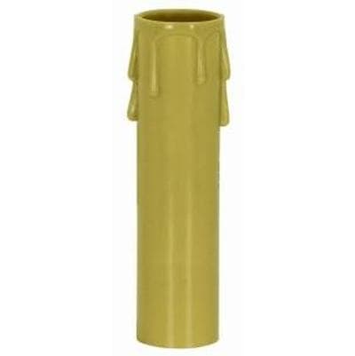 Satco 2'' Medium Antique Drip Candle Cover - Antique Gold by Satco