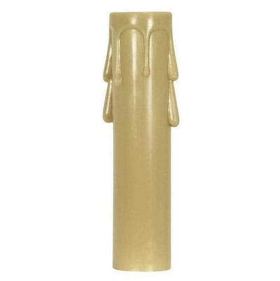 Satco 2-1/2'' Candelabra Antique Drip Cover - Antique Gold by Satco