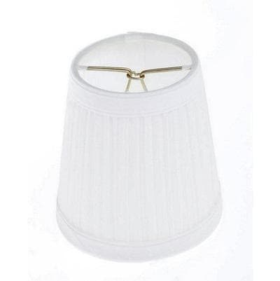 Satco White Pleated Clip-on Shade by Satco