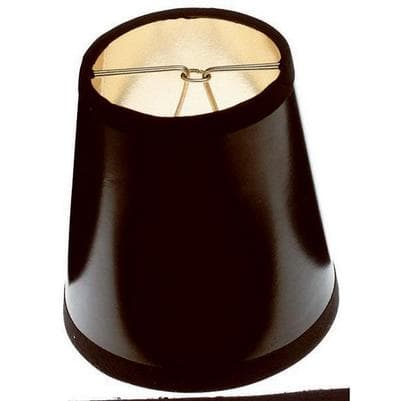 Satco Black Parchment Clip-on Shade