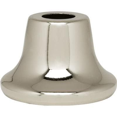 Satco 1 3/8'' Steel Neck 1/8 Slip Polished Nickel - Nickel Plated by Satco