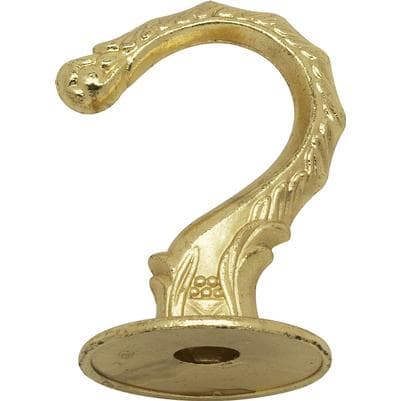 Satco 1 Jumbo Brass Finish Hook and Hardware - Brass Plated