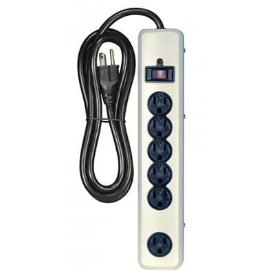 Satco Beige 6 Outlet Metal Surge