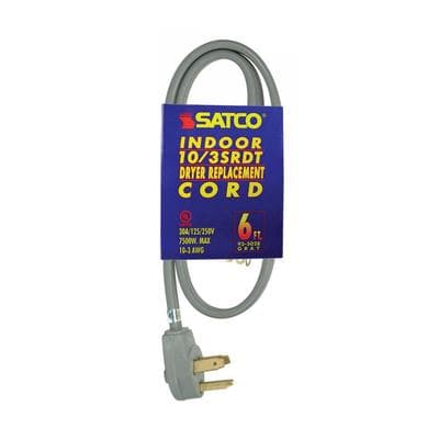 Satco 6 Ft 10/3 Srdt Gray Flat Dryer
