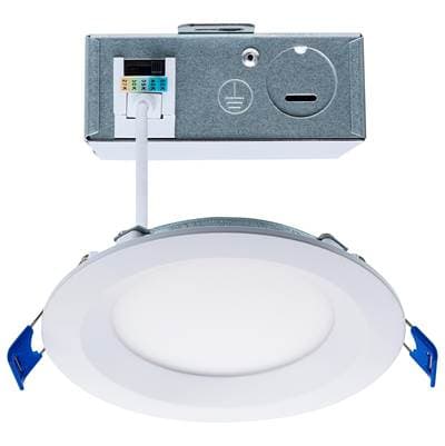 Satco 10Wled/Dw/4/Cct-Sel/Rnd/Rd/Wh - Matte White
